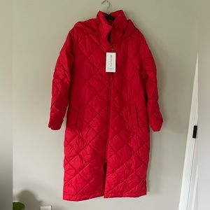 Athleta long puffer cost!  New with tags!!  Size medium